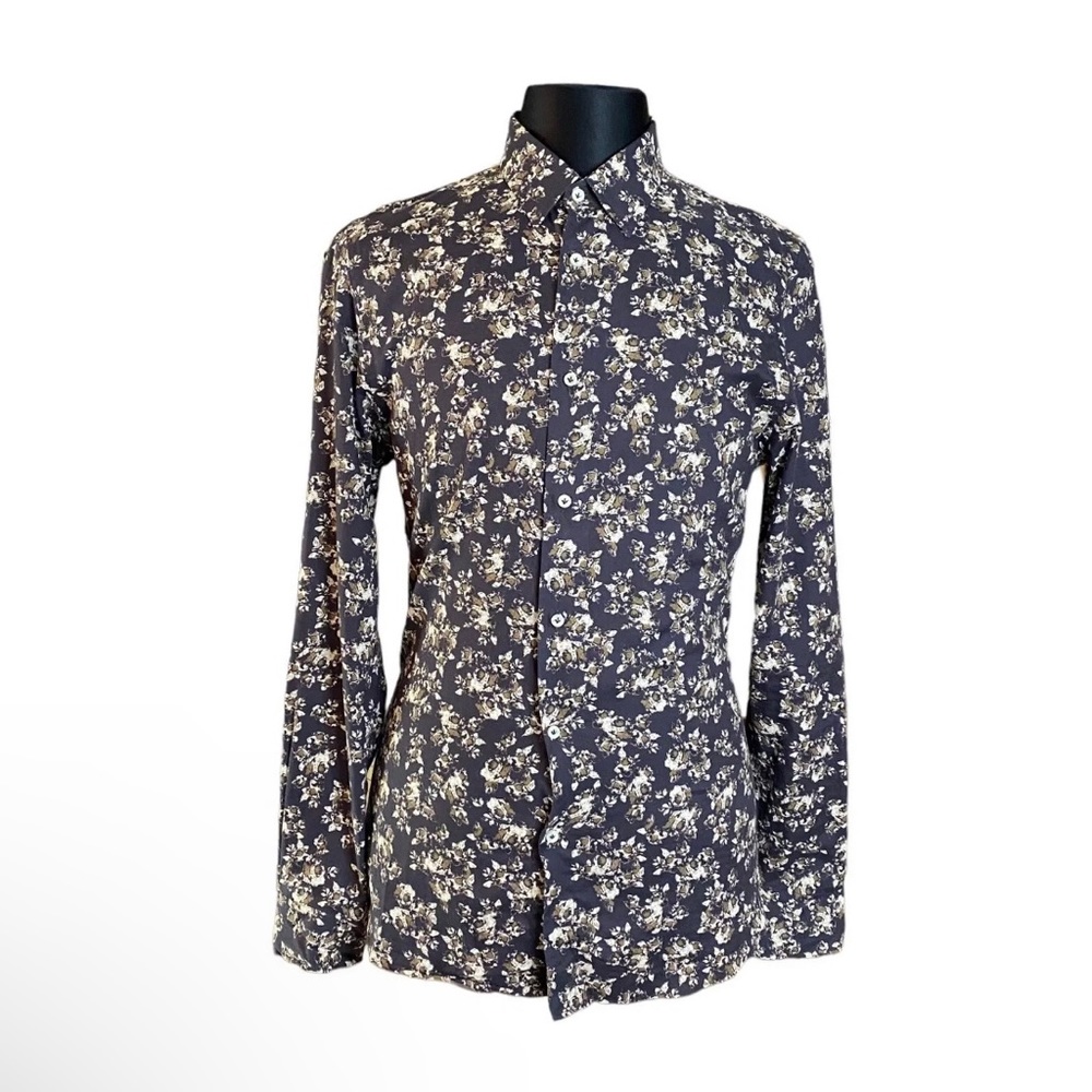Guess Marciano Los Angeles Men's floral button up shirt made in Italy Sz…